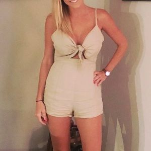 Tan Romper